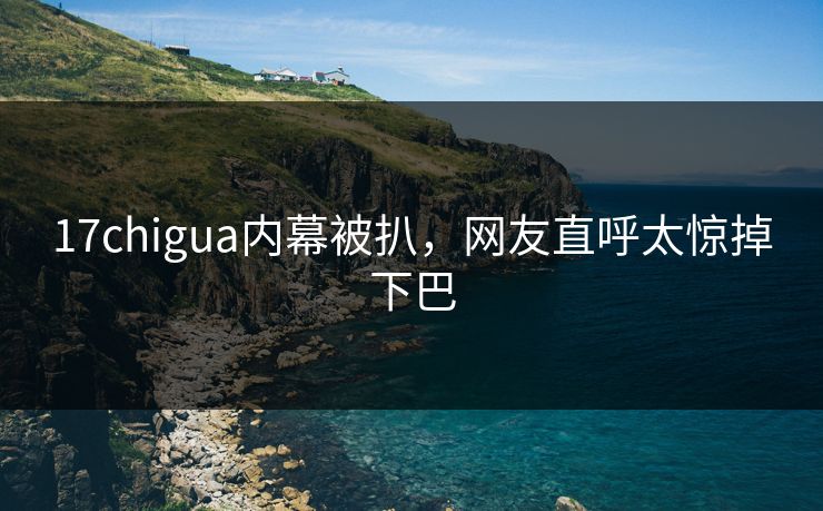 17chigua内幕被扒，网友直呼太惊掉下巴